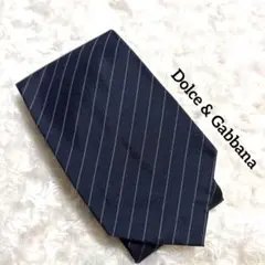 Dolce & Gabbana ネクタイ ネイビー ストライプ