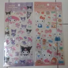 サンリオクリアキャンディシール　マイメロディ・ハローキティ2シートセット