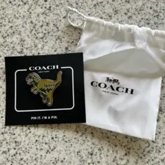 COACH 恐竜デザイン ブローチ