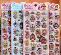 4枚クライベイビー　ボンボンドロップシールぷっくりシール立体3Dシール