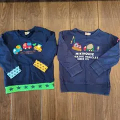 ミキハウス　ホットビスケッツ　トレーナー　100 働くくるま