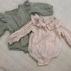 ロンパースまとめ売り　ZARA ザラ　フリル付き　70.60