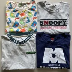 baby dollスヌーピーマイクラTシャツ130センチ4枚セット