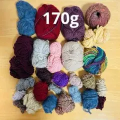 多色　毛糸セット　まとめ売り　アソート170g 編み物用　編み物初心者の方も