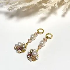 ビジューチャーム　ハンドメイドチャーム ピアスチャーム　C609