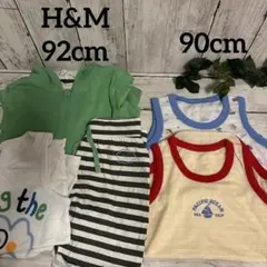 H&Mベビー服セットアップ　男の子ロンパースまとめ売り