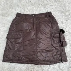 adabat アダバット　ゴルフウェア　ナイロン　スカート　ブラウン