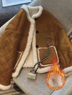 【新品】shein シーイン　レディース　ムートンジャケット　アウター　秋冬