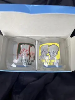 【未使用】ネルトンクラブ　グラス 2個セット　とんねるず　ねるとん　バレンタイン