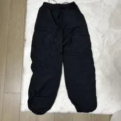 黒 ナイロン ワークパンツ