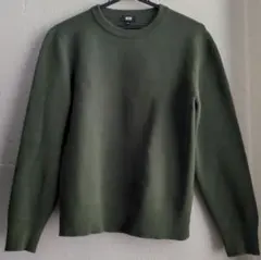 UNIQLO ユニクロ ウォッシャブルミラノリブクルーネックセーター S