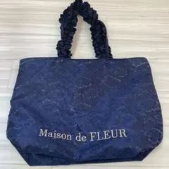 Maison de FLEUR ネイビー レース トートバッグのサムネイル