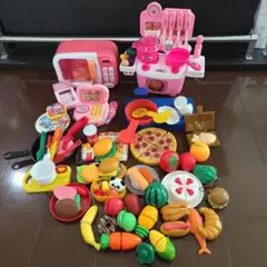 おままごとセット キッチン 電子レンジ おもちゃ 大量 おまとめ