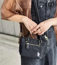 U.S. POLO ASSN. ミニトートSS ブラック