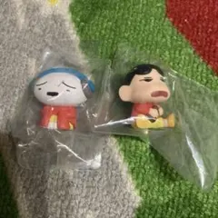 新品》　クレヨンしんちゃん まちぼうけ7 しんのすけ　シロ　ガチャガチャ