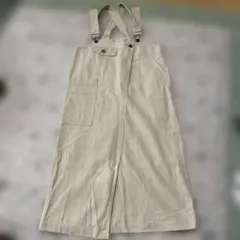 ニコルクラブ　ベージュ サロペット コットン