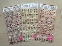 キャンドゥ　ちょこっとシール シリーズ　クリスマス サンタ 雪だるま