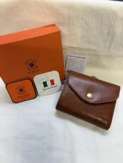 【未使用】BELLIES YORK 二つ折り財布 がま口 ブラウン