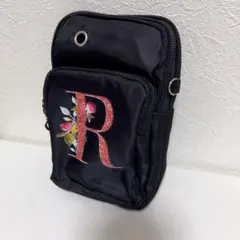 【送料込】ナイロン製ショルダーバッグ 花柄 R