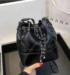 キルティング バケットバッグ