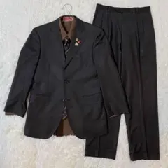 【コーデ売り】vintageセットアップ 柄シャツ セリーヌ ピンズ 成人式