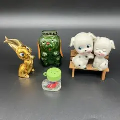昭和レトロ　当時物　アデリアガラス　雑貨　アンティーク　レトロ　奥道後　ラビット