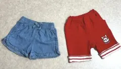 デニムと赤のパンツセット 80cmのサムネイル