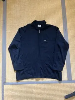 LACOSTE ネイビー ジップアップカーディガン