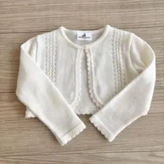 parentsdream アイボリー ニットカーディガン 90cm