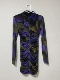 【ZARA】ミニワンピース　ドレス　シースルー