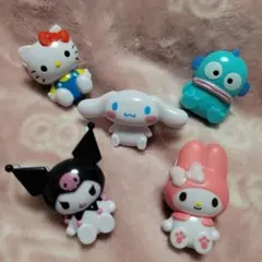 サンリオ　キティー　ハンギョドン　シナモロール　クロミ　マイメロディ　クリップ