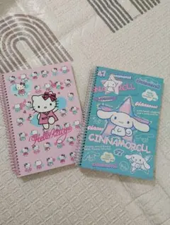 ハローキティ & シナモロール ノート 2冊セット