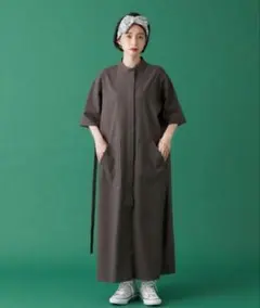 manana suerte 半袖 ワークシャツワンピースのサムネイル