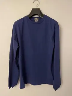 blue 長袖Tシャツ　コットン100% ブルー
