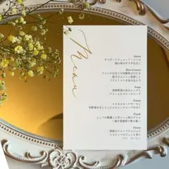 メニュー表　47　ドリンクメニュー　ウェディング　結婚式　はがきサイズ