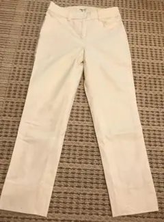 美品☆ NATURAL BEAUTY BASIC 美脚クロップドパンツ　ホワイト