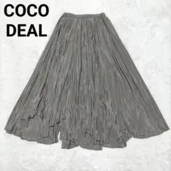 COCODEAL ココディール マットサテンランダムヘムボリュームスカートのサムネイル