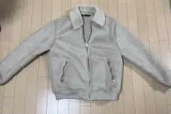 ベージュ 襟付き ジャンパー　ZARA