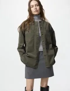 UNIQLO コーデュロイロングシャツジャケット XSサイズ