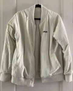 FILA フリースジャケット(リバーシブル) アイボリー