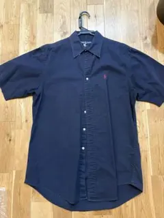 古着　Ralph Lauren ネイビー ボタンダウンシャツ S