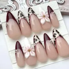 【現品】シズニルック ネイルチップ レオパードネイル　ヒョウ柄　y2k 海外