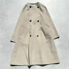 ギャルリーヴィー　ウールダブルフェイス カラーレストレンチコート　クリーニング済