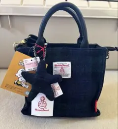 ハリスツイード×スヌーピー♪ショルダーバッグ♪ハンドバッグ♪未使用♪