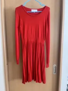 ⭐️美品⭐️ROPÉ PICNIC 赤 長袖ワンピース 38