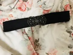 axes femme 装飾付きストレッチゴムベルト