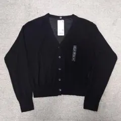 UNIQLO ブラック Vネック カーディガン S
