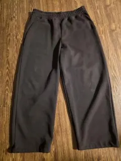 廃盤色　ダークブラウン　UNIQLOCユニクロC スウェットワイドパンツ　XL