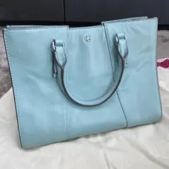 TORY BURCH 2way ショルダーバッグ ハンドバッグ ライトブルー