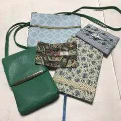 スマホポシェット,ポーチ,ブックカバー,組曲メモ帳,ティッシュケース②小物6点